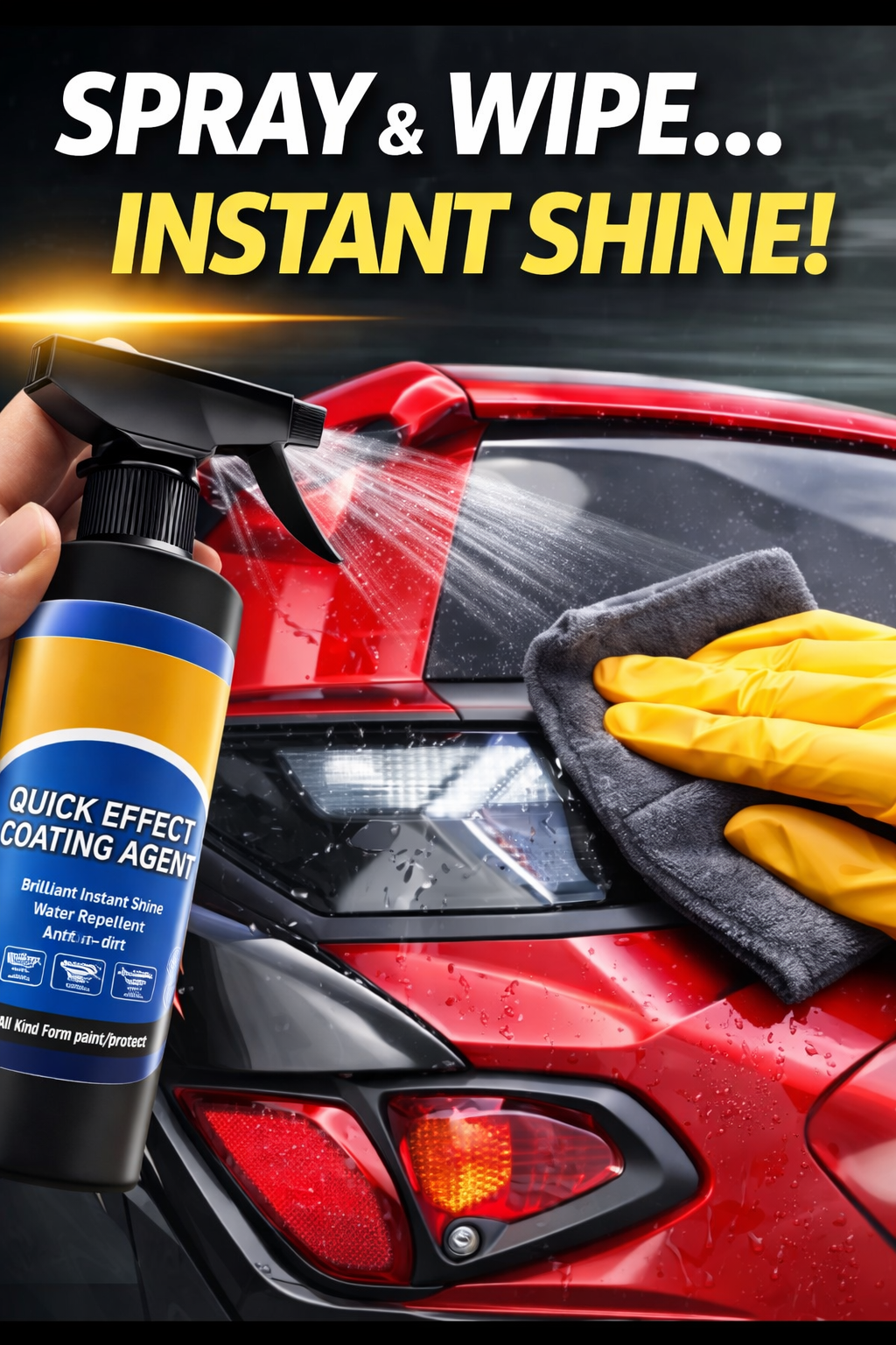 Vehicle Ceramic Coating Spray (Car & Bike)